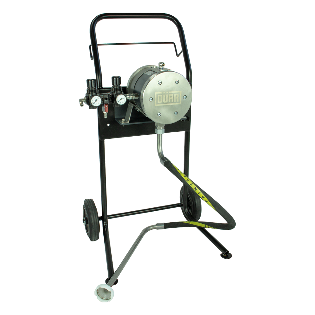 Pneumatische Membranpumpe AD 150 im Fahrgestell